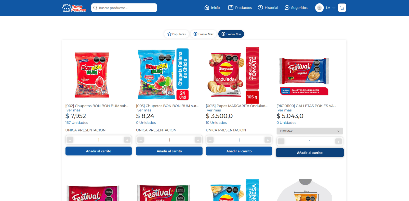 Captura 3 Tienda en Computador