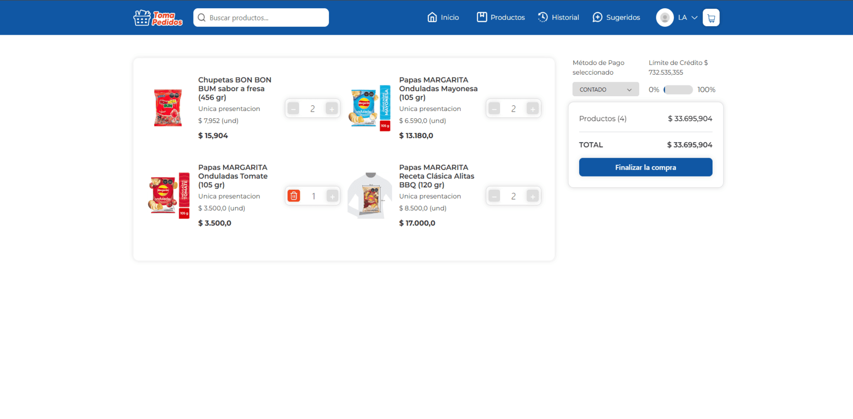 Captura 6 Tienda en Computador