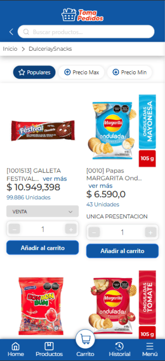 Captura 3 Tienda en Celular